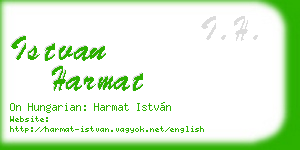 istvan harmat business card